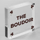 The Boudoir Vintage Shabby French Powder Room Hanging Plaque Bath/Bedroom Sign