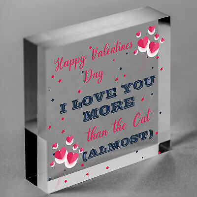 Valentines Day Funny Cat Gift For Girlfriend Wife Husband Boyfriend Novelty Gift