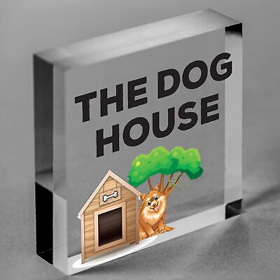 Funny Man Cave Sign THE DOG HOUSE Garage Pub Bar Sign Gift For Men Dad