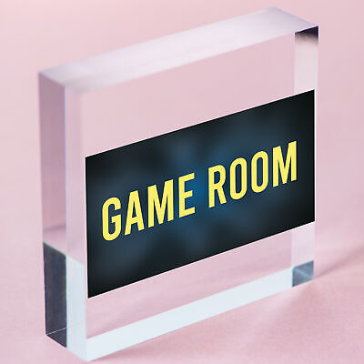 Game Room Sign Gamer Gift Boys Bedroom Decor Man Cave Games Room Sign