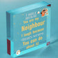 Best Neighbour Funny Gifts Wood Heart Birthday Christmas Gift For Best Neighbour