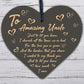 Amazing Uncle Gifts For Birthday Christmas Wooden Heart Thank You Gifts For Him