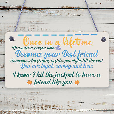 BEST FRIEND Birthday Christmas Gifts Friendship Plaque Keepsake Gift THANK YOU