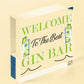 Best Gin Bar Sign Shabby Chic Home Bar Garden Summerhouse Sign Alcohol Gift