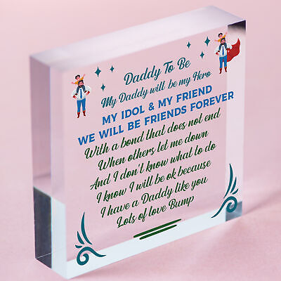 Best Daddy Gifts Heart Daddy To Be Birthday Cards Baby Shower Gifts From Bump