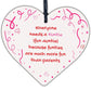 Auntie Gift Novelty Funtie Wood Heart Funny Auntie Gift From Niece Nephew Plaque