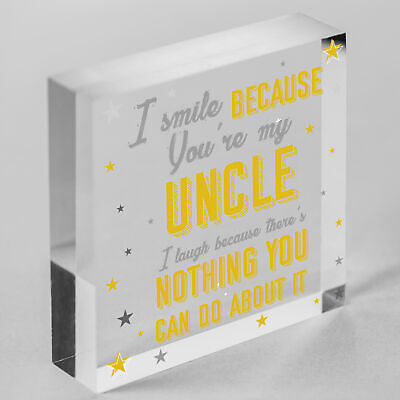 Uncle Birthday Gifts Presents Wooden Heart Plaque Keepsake Christmas Uncle Gifts