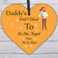 MEMORIAL Daddy's Girl Father's Day Gift Angel Wood Heart Dad Grandad Sign Grave