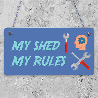 My Shed Sign Garden Shed Man Cave Garage Shop Plaque Dad Grandad Gifts For Men