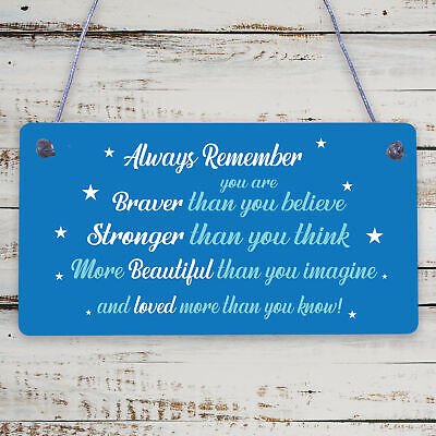 Braver Stronger Beautiful Quote Wallet Insert Friendship Gift Birthay Christmas