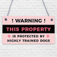 Beware Of The Dog Gate Sign Do Not Enter Dog Plaque Dog Sign Funny Home Decor