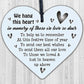 MUM DAD NAN Memorial Christmas Tree Bauble Wood Hanging Heart Xmas Decoration