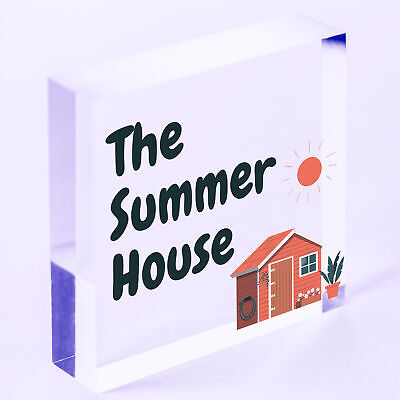 The Summer House Plaque Garden Shed Hanging Wall Door Decor Sign Gifts For Her