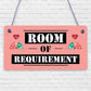 Room Of Requirement Wizardry Hanging Plaque Magic Gift Sign Bedroom Toilet