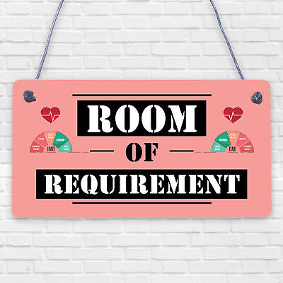 Room Of Requirement Wizardry Hanging Plaque Magic Gift Sign Bedroom Toilet