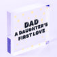 Dad Daughters First Love Gift Wood Keyring Dad Gifts From Daughter Fathers Day