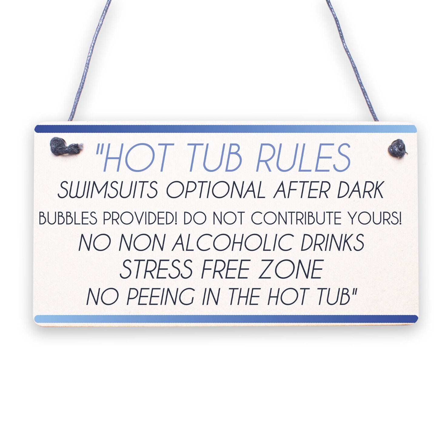 HOT TUB RULES Sign Hot Tub Signs And Plaques Shed Sign Summer House Plaque