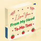 Valentines Day: LOVE YOU HEAD TOMATOES Wood Hanging Heart Sign Funny Kitchen