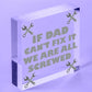 Dad Fix It Screwed Man Cave Garage Shed Plaque Funny Dad Birthday Christmas Gift