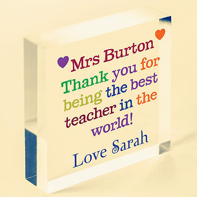 Personalised Teacher Assistant Puzzle Piece Thank You Gifts For Teacher Keepsake