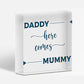 Page Boy Gift Wedding Sign Daddy Here Comes Mummy Funny Wedding Gift