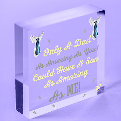 Dad Gifts For Fathers Day Birthday Gift From Son Novelty Card For Him Birthday