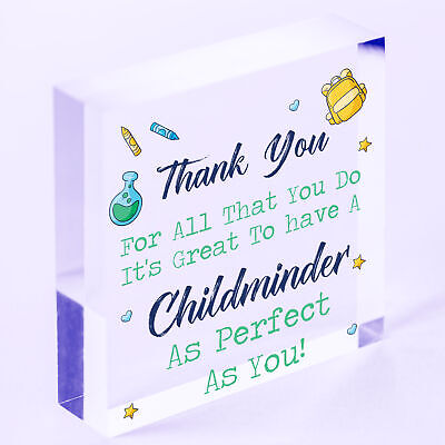 Childminder Perfect Thank You Gift BabySitter Hanging Plaque Nursery Sign Wood