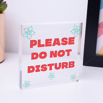 Please Do Not Disturb Therapist Hotel Privacy Hanging Plaque Home Door Gift Sign