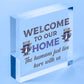 Cat Sign Welcome To Our Home Cat Lover Gift Door Sign Gift For Men Women