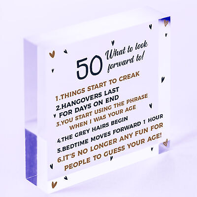 50th Birthday Gift Present 50 Birthday Gift For Men Women Funny Fifty Decoration