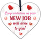 Congratulations New Job Leaving Gift Boss Friend Colleagues Good Luck Signs