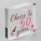 Cheers To 50 Years 50th Birthday Gift For Women 50th Birthday Card Alcohol Gift