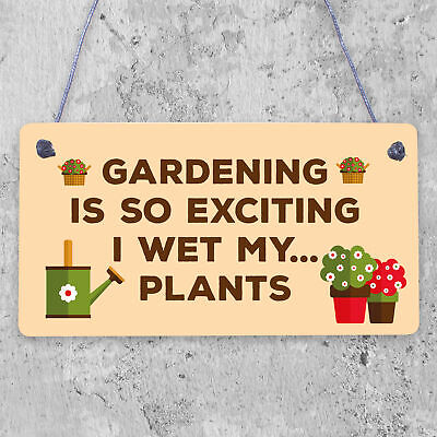 Gardening Gifts Funny Garden Sign Gift For Her Garden Shed Summer House Plaque