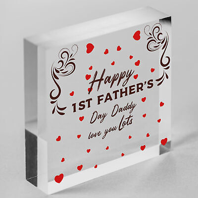 1st Fathers Day Heart Gifts For Him Daddy To Be From Bump Daughter Son Presents