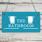 Bathroom Decor Marble Theme Hanging Bathroom Toilet Sign Home Decor Gift