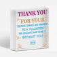 Thank You Gift For Volunteer Wooden Heart Friendship Gift From Him Her Keepsake