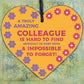 Colleague Leaving Job Gifts Co-Worker Novelty Wooden Heart Sign Gift For Friend