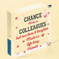 Handmade Chance Made Us Colleagues Wooden Heart Plaque Friend Friendship Gift