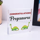 Contragulations Pregosaurus Novelty Hanging Plaque Baby Shower Pregnancy Sign