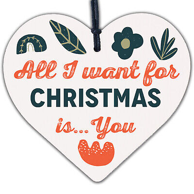 All I Want For Christmas Is Heart Husband Wife Boy Girl Friend Relationship Gift