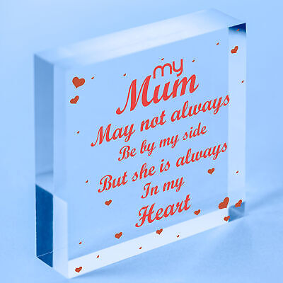 Mum Mother Memorial Plaques In Memory Wooden Heart Memorial Christmas Ornament