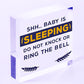 Shh.. Baby Is Sleeping Do Not Disturb Nursery Hanging Plaque Baby Door Cot Sign