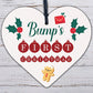 Bumps First Christmas Heart Decoration Wooden Christmas Tree Baubles Mum To Be