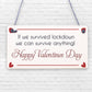 Valentines Day Lockdown Funny Card For Boyfriend Girlfriend Novelty Cards