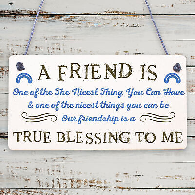 THANK YOU Gift Plaque For Best Friend Birthday Christmas Keepsake Gift For Her