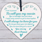 Cousin Christmas Gift Wooden Heart Plaque Cousin Gifts For Girls For Boys Family