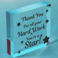 Colleague THANK YOU Gifts Wooden Heart Plaque Employee Teacher Volunteer Gifts