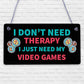 Funny Gaming Sign Neon Effect Hanging Bedroom Sign Gamer Gift Keepsake