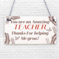 Amazing TEACHER GIFTS Wooden Flower Thank You Gift For Teacher Leaving Gifts