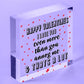 Love You Plaque Funny Valentines Gift For Him Valentines Day Card Wife Husband